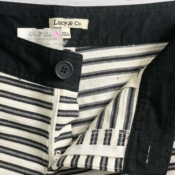 LUCY & CO. Cotton Striped Shorts - Picture 3 of 5